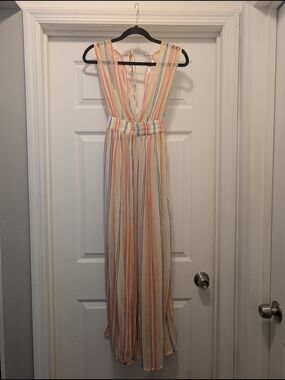 Francesca's Multi-Color Striped Swimsuit Cover-up